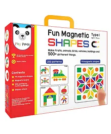 Play Panda Fun Magnetic Shapes Junior Type 1 - 44 Magnetic Shapes 200 designs