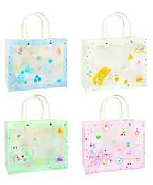 FunBlast Cartoon Print  Hand Carry Bags for Gifting - Pack of 4 (Multicolor)
