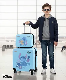 Babyhug Disney Stitch Kids Travel Luggage
                        with Carry-On Luggage & Wheels Pack of 2 -
                        15 & 13 Inches| Shock Resistant| Telescopic
                        Handle| Water Resistant| Easy Zipper Closure|
                        Durable Wheels| TSA Lock