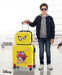 Babyhug Marvel Spiderman Kids Travel
                        Luggage with Carry-On Luggage & Wheels Pack
                        of 2 - 15 & 13 Inches| Shock Resistant|
                        Telescopic Handle| Water Resistant| Easy Zipper
                        Closure| Durable Wheels| TSA Lock