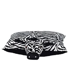 Ultra Folding Zebra Cushion - Black & White