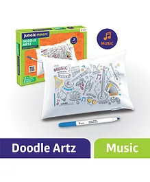 Jungle Magic Doodle Artz Music Theme Set of 6 - Multicolour
