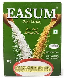Easum Rice & Moong Dal Baby Cereal - 400 gm