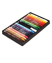 Doms Long Wax Crayons Pack of 16 Shades - Multi Colour  