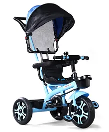 Kids Tricycle with Removable Canopy &
                        Cushion Seat -SeaGreen|Plug&Play
                        Wheels|Direction Control PushHandle| Foldable
                        Footrest| Sturdy&Durable Frame|Easy
                        Assembling| Puncture Proof Tyres| Activity Gift