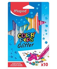 Maped Glitter Pen With Unicorn Theme - Multicolour