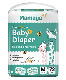 Mamaya Baby Diaper M-72 Pieces