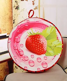 Skylofts Strawberry Fruit Shape Cushion - Pink