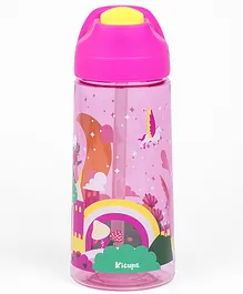 Kicups Tritan Water Bottle 550 ml water bottle for kids school bottle for kids Kids Water Bottles Material Tritan Whimsical Wonderland - Pink