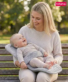 Babyhug 2-in-1 Carrier & Feeding
                              Pillow Velvet - Grey | Infant Carrying and
                              Feeding Support| Ideal for New Moms| Full
                              Body Support| Safety Harness