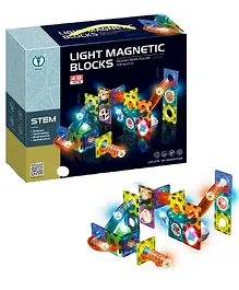 ADKD Light Magnetic Tiles Building Blocks
                        for Kids Magnetic Marble Run Toys for Kids - 49
                        Piece
