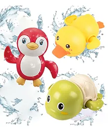 ADKD Swimming Turtle Penguin & Duck
                        Wind Up Bath Toys Pack Of 3 (Color & Design
                        May Vary)