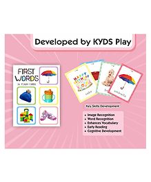 KYDS Play - First Words Flash Cards for Kids 36 Double sided Wipe & Clean activity cards