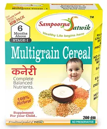 Sampoorna Satwik Multigrain Cereal Stage 1 - 200 gm