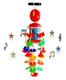 NEGOCIO Musical Toys Jhoomer Musical Merry Go Round Hanging Toy Key Mechanism With Soothing Music For Baby Kids (Color May Vary)