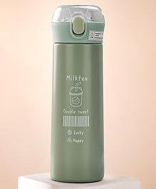 BAYBEE Dripzy Baby Sipper Bottle with Straw for Kids | Leak Proof BPA Free with Stainless Steel & Safe Lid with Lock | Non Spill Drinking Sipper Water Bottle for School Kids Boys Girls (500ml, Green)
