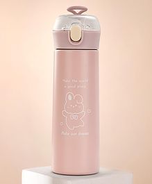 BAYBEE Dripzy Baby Sipper Bottle with Straw for Kids | Leak Proof BPA Free with Stainless Steel & Safe Lid with Lock | Non Spill Drinking Sipper Water Bottle for School Kids Boys Girls (500ml, Pink)