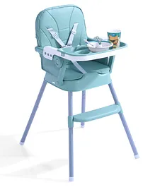 Multifunction Folding Dining Chair For
                        Children - Sea Green