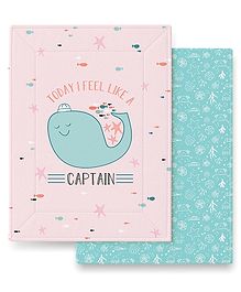 Tidy Sleep Changing Mat Sea Captain Print Pack Of 2 - Multicolour