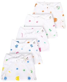 Tinycare Cloth Nappy Comfort Junior Small Set Of 5 (Print May Vary)