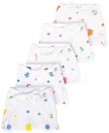 Tinycare Cloth Nappy Comfort Junior Small Set Of 5 (Print May Vary)