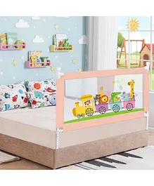 R for Rabbit Safari Baby Bed Rail Breathable
                      Mesh with Storage Pocket Adjustable Height
                      Foldable One Side Bed Protector 6.5 ft - Pink