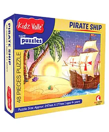 Kidz Valle Pirate Ship Jigsaw Puzzle Set Multicolour - 48 Pieces
