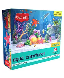 Kidz Valle Aqua Creatures Puzzle For Kids - Multicolour