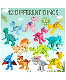 NEGOCIO 12Pcs Artificial Dinosaur Model Figure Toy for Kids