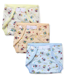 Tinycare Waterproof Nappy Large - Set of 3 (Color May Vary)