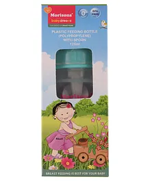 Morisons Baby Dreams Feeding Bottle With Spoon Blue - 125 ml