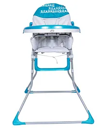 1st Step Flexi High Chair With 5 Point Safety Harness And Anti Skid Base -Blue