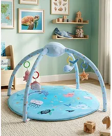 Bonfino Sea Theme Play Gym with Hanging
                        Toys| Soft Activity Play Mat| Portable &
                        Easy to Carry with Detachable Rattling Toys|
                        Motor Skill Development | Ideal Gift for 0+
                        Months Babies| BIS Certified
