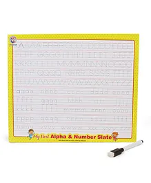 Ratnas 2 in 1 Alphabet & Number Board (Color May Vary)