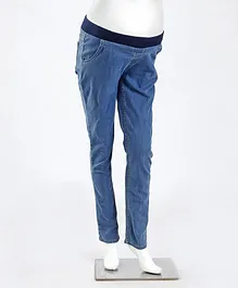 Kriti Underbelly Maternity Denim Jeans - Blue