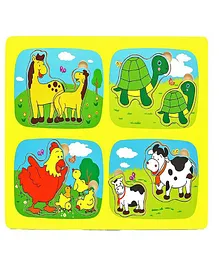 Emob Early Educational Wooden Learning Puzzle Board - 8 Pieces