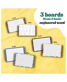 EDUSTAR Writing and Tracing boards - Handwriting Practice & Tracing Boards for Early Learners - Multicolor