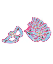 B Vishal Eye Masks Happy Birthday Print Pack of 10 - Aqua