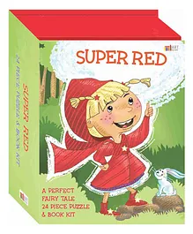 Super Red Puzzle & Book Set - English