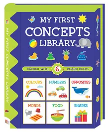 My First Concepts Library Pack of 6 Board Books - English