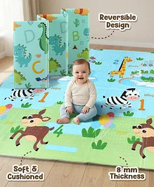Babyhug Reversible Foldable Dino Theme
                        Learning & Play Floor Mat 180x150
                        cm|Thickness 8 mm|Waterproof & Soft
                        Foam|Colorful Crawling & Baby Massage
                        Mat|Ideal to Gift|Easy to Fold & Carry| 0-12
                        Yrs|BIS