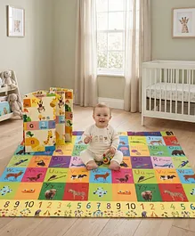 Reversible & Foldable Educational Theme
                        Learn & Play&nbsp;Floor Mat 180x150
                        cm|Thickness 8 mm|Waterproof & Soft
                        Foam|Colorful Crawing & Baby Massage Mat
                        |Ideal to Gift|Easy to Fold & Carry|0-12
                        Yrs|BIS
