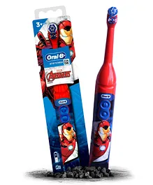 Oral-B Kids Iron Man Soft Battery Electric
                      Toothbrush - Red