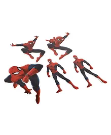Marvel The Amazing Spiderman Cut Out Pack of 5 - Red & Blue