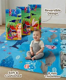 Play Nation Reversible Foldable Aquatic
                        Theme Learning Play Mat 180x150 cm|Thickness 8
                        mm|Waterproof Soft Foam|Colorful Crawling &
                        Baby Massage Mat|Ideal to Gift|Easy to Fold
                        & Carry|0-12 Yrs|BIS