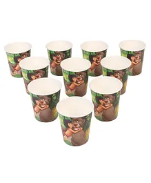 Jungle Book Paper Cups Multicolour Pack of 10 - 200 ml each