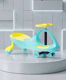 Babyhug Kids Twister Swing Car with
                        Comfortable Seat - Sea Green & Yellow| Easy
                        to Handle| Built for Rough Play| Encourages
                        Physical Activity| Smooth Wheels| For Kids of 3
                        to 8 years| Sport Gift