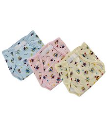 Tinycare Waterproof Nappy Small Set of 3 (Colour May Vary)