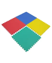 Yoto Interlocking Play Mat 16 mm Thickness Set Of 4 Tiles - Multicolour