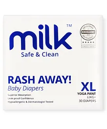 Milk Baby Diaper Yoga Pants, Size XL - 30
                        Pcs, 15 To 22 kg